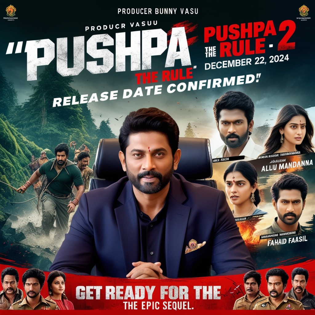 Producer Bunny Vasu Confirms Pushpa 2 Release Date: Everything You Need to Know