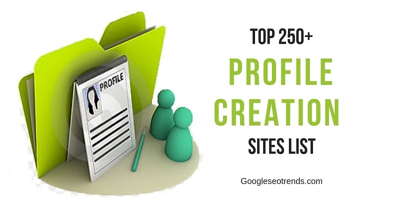 Free Profile Creation Sites List